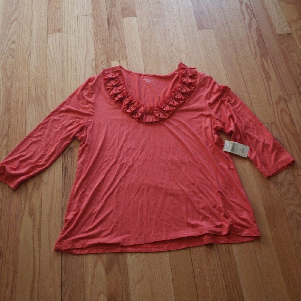 Orange blouse